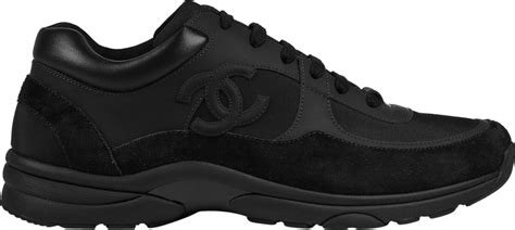 chanel sneaker suede black